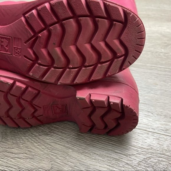 LE CHAMEAU Iris Rose Lined Rubber Boots 39 - Picture 4 of 12